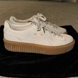 Rihanna Fenty Natural Creepers with Tan Sole